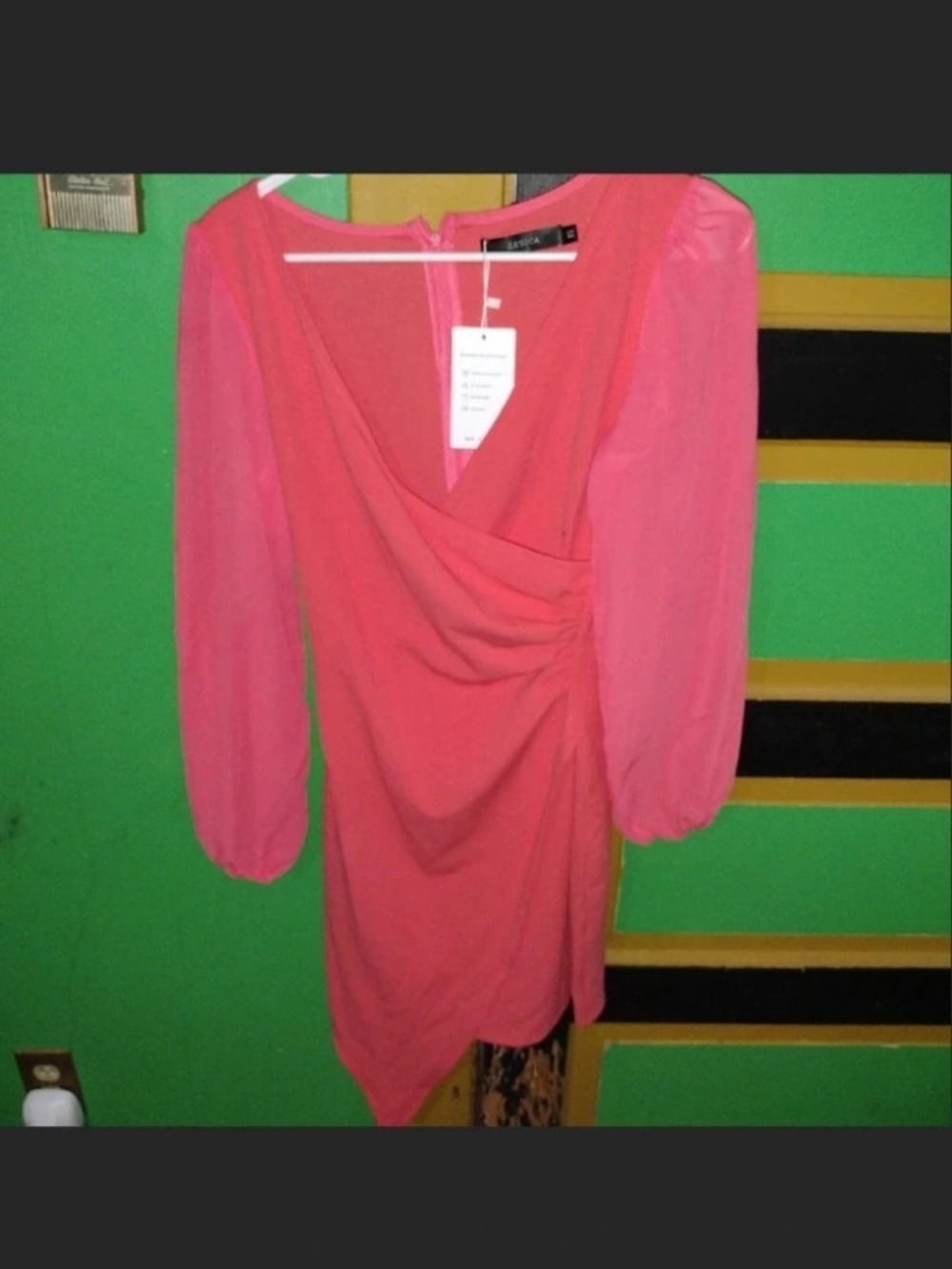 XS Zesica Pink Mini Dress